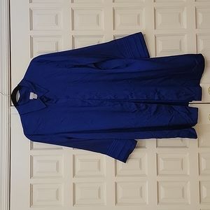 Chico's Blue Silk feel Button down Tunic. Size 3